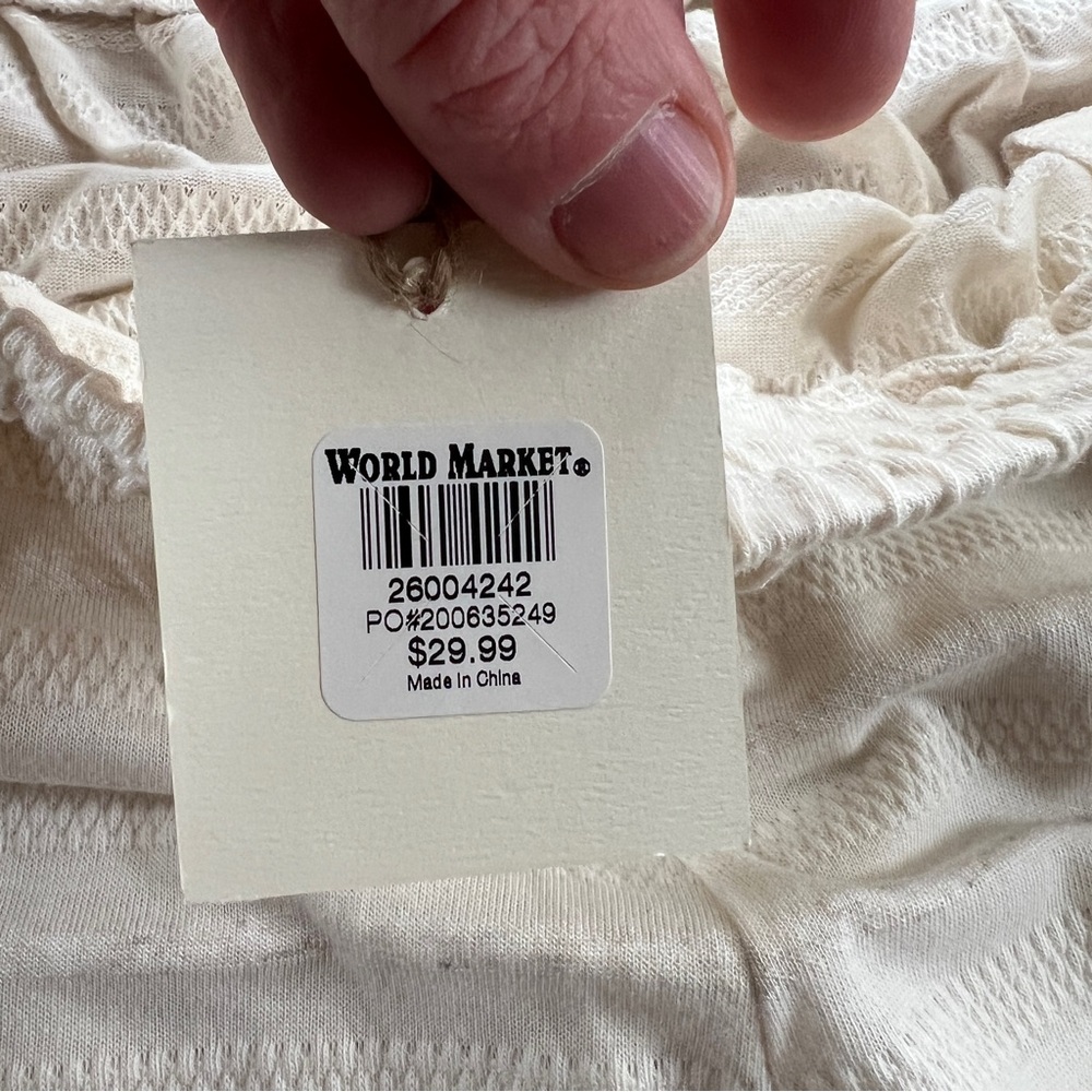 NEW World Market cream striped lounge set - Picture 10 of 10